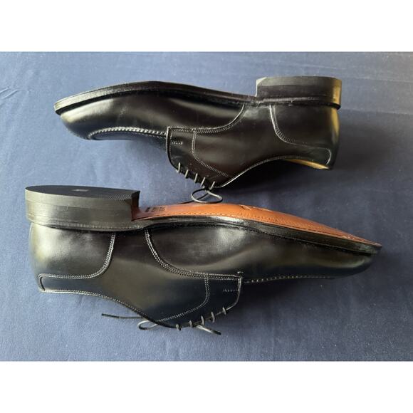 Johnston and Murphy Split Toe Oxford Dress Shoes 10b Narrow
